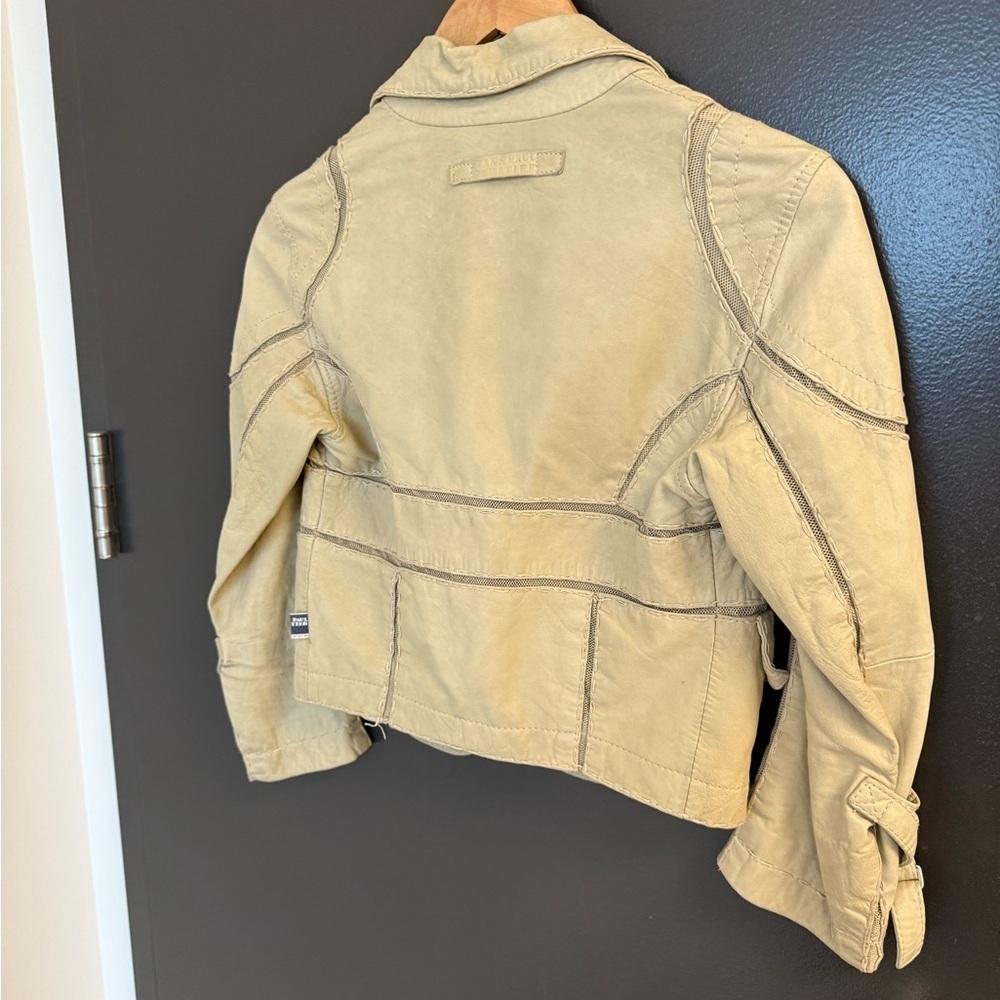Jean Paul Gaultier size 42 (M) GUC needs a dry cleaning Beige/Tan/green? Jacket - Picture 11 of 16